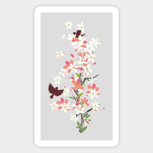 Sakura Birds Magnet